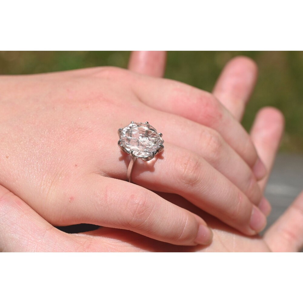 Natural Diamond Ring, Raw Diamond Ring, Uncut Diamond Ring, Engagement Ring, Rou